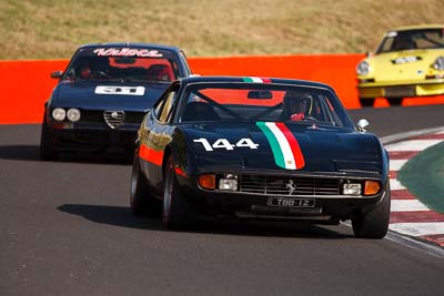144;1971-Ferrari-365-GTC4;3-April-2010;Australia;Bathurst;FOSC;Festival-of-Sporting-Cars;Historic-Sports-Cars;Mt-Panorama;NSW;New-South-Wales;TBB12;Trevor-Bassett;auto;classic;motorsport;racing;super-telephoto;vintage
