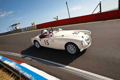 15;1959-MGA-1600;3-April-2010;Australia;Bathurst;FOSC;Festival-of-Sporting-Cars;Historic-Sports-Cars;Mt-Panorama;NSW;New-South-Wales;Richard-Rose;auto;classic;motorsport;racing;vintage;wide-angle