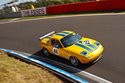 49;1989-Mazda-MX‒5;3-April-2010;Australia;Bathurst;FOSC;Festival-of-Sporting-Cars;Kerry-Finn;Marque-Sports;Mazda-MX‒5;Mazda-MX5;Mazda-Miata;Mt-Panorama;NSW;New-South-Wales;auto;motorsport;racing;wide-angle