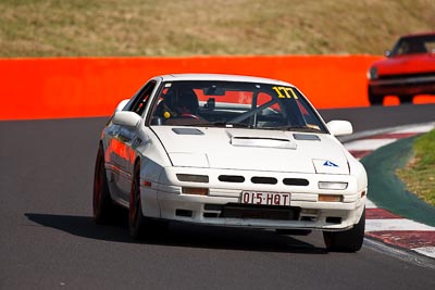 177;015HQT;1986-Mazda-RX‒7;3-April-2010;Australia;Bathurst;FOSC;Festival-of-Sporting-Cars;Mt-Panorama;NSW;New-South-Wales;Regularity;Tony-Saint;auto;motorsport;racing;super-telephoto