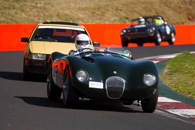 18;1953-Jaguar-C-Type-Replica;3-April-2010;36125H;Australia;Bathurst;FOSC;Festival-of-Sporting-Cars;Martin-Braden;Mt-Panorama;NSW;New-South-Wales;Regularity;auto;motorsport;racing;super-telephoto