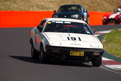 191;1977-Triumph-TR8-Coupe;3-April-2010;Australia;Bathurst;Bob-Saunders;FOSC;Festival-of-Sporting-Cars;Mt-Panorama;NSW;New-South-Wales;Regularity;WEJ383;auto;motorsport;racing;super-telephoto
