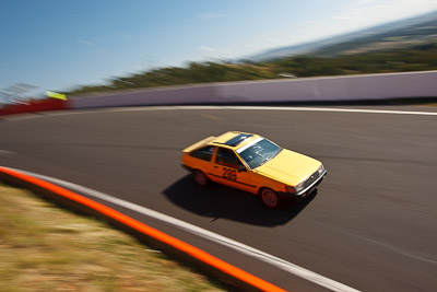 289;1983-Toyota-Sprinter;3-April-2010;Australia;Bathurst;CRA19X;Craig-Haack;FOSC;Festival-of-Sporting-Cars;Mt-Panorama;NSW;New-South-Wales;Regularity;auto;motion-blur;motorsport;racing;wide-angle