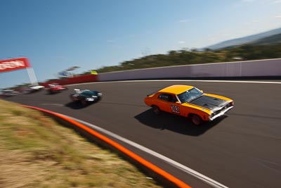 703;1972-Ford-Falcon-XA-GT;3-April-2010;Australia;Bathurst;Don-Dixon;FOSC;Festival-of-Sporting-Cars;Mt-Panorama;NSW;New-South-Wales;Regularity;auto;motion-blur;motorsport;racing;wide-angle