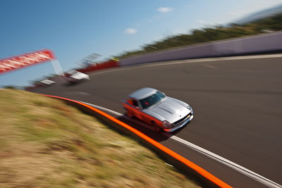 65;1977-Datsun-260Z;3-April-2010;Australia;Bathurst;FOSC;Festival-of-Sporting-Cars;Gary-Beacham;Mt-Panorama;NSW;New-South-Wales;Regularity;auto;motion-blur;motorsport;racing;wide-angle