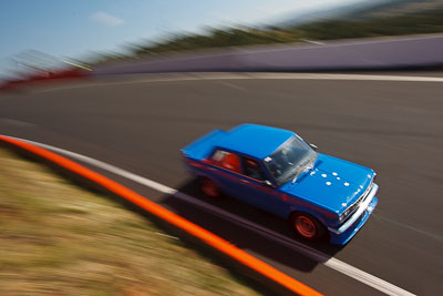 881;1972-Datsun-1600;3-April-2010;Australia;Bathurst;Brad-Webb;FOSC;Festival-of-Sporting-Cars;Mt-Panorama;NSW;New-South-Wales;Regularity;auto;motion-blur;motorsport;racing;wide-angle