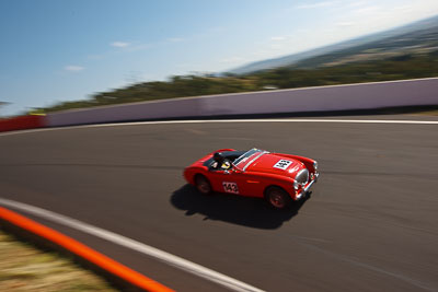 143;1955-Austin-Healey-100;3-April-2010;Australia;BN1955;Bathurst;David-Lawrence;FOSC;Festival-of-Sporting-Cars;Mt-Panorama;NSW;New-South-Wales;Regularity;auto;motion-blur;motorsport;racing;wide-angle