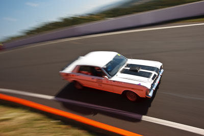 351;1971-Ford-Falcon-XY-GT;3-April-2010;Australia;Bathurst;FOSC;Festival-of-Sporting-Cars;Mt-Panorama;NSW;New-South-Wales;RCU899;Regularity;auto;motion-blur;motorsport;racing;wide-angle