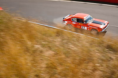 27;1971-Ford-Capri-V6-GT;3-April-2010;Australia;BTQ917;Bathurst;FOSC;Festival-of-Sporting-Cars;Mt-Panorama;NSW;New-South-Wales;Regularity;Ross-Elliott;auto;motion-blur;motorsport;racing;wide-angle