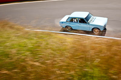 74;1972-Datsun-1600;3-April-2010;Australia;Bathurst;FOSC;Festival-of-Sporting-Cars;JA510;John-Auton;Mt-Panorama;NSW;New-South-Wales;Regularity;auto;motion-blur;motorsport;racing;wide-angle