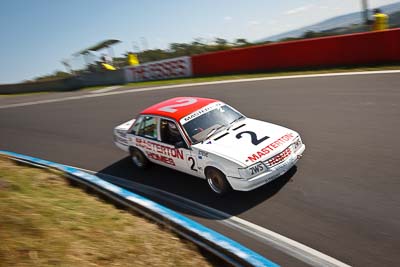 2;1985-Holden-Commodore-VK;3-April-2010;Australia;Bathurst;FOSC;Festival-of-Sporting-Cars;Jamie-McDonald;Mt-Panorama;NSW;New-South-Wales;auto;motorsport;racing;wide-angle