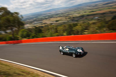 56;1956-Jaguar-D-Type;3-April-2010;Australia;Bathurst;CH6142;FOSC;Festival-of-Sporting-Cars;Gary-Hall;Mt-Panorama;NSW;New-South-Wales;Regularity;auto;motorsport;racing;wide-angle