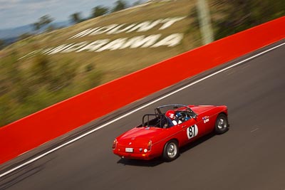 87;1967-MGB;27162H;3-April-2010;Australia;Bathurst;FOSC;Festival-of-Sporting-Cars;Kerry-Phelan;Mt-Panorama;NSW;New-South-Wales;Regularity;auto;motion-blur;motorsport;racing;telephoto