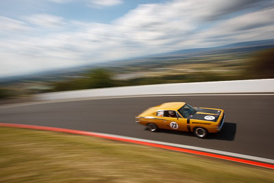 73;1971-Chrysler-Valiant-Charger;3-April-2010;Andrew-Whiteside;Australia;Bathurst;FOSC;Festival-of-Sporting-Cars;Historic-Touring-Cars;Mt-Panorama;NSW;New-South-Wales;auto;classic;clouds;motion-blur;motorsport;movement;racing;sky;speed;vintage;wide-angle