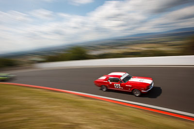 50;1964-Ford-Mustang;3-April-2010;Australia;Bathurst;David-Moran;FOSC;Festival-of-Sporting-Cars;Historic-Touring-Cars;Mt-Panorama;NSW;New-South-Wales;auto;classic;clouds;motion-blur;motorsport;movement;racing;sky;speed;vintage;wide-angle