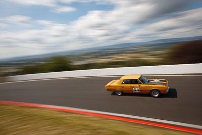 64;1969-Chrysler-Valiant-Pacer;3-April-2010;Australia;Bathurst;FOSC;Festival-of-Sporting-Cars;Historic-Touring-Cars;Joe-Tassone;Mt-Panorama;NSW;New-South-Wales;auto;classic;clouds;motion-blur;motorsport;movement;racing;sky;speed;vintage;wide-angle