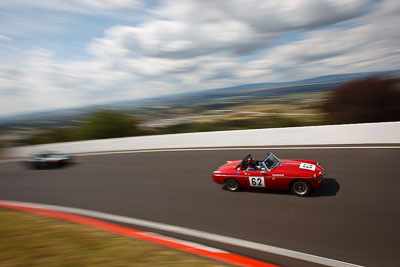 62;1971-MGB-Roadster;3-April-2010;Australia;Bathurst;FOSC;Festival-of-Sporting-Cars;Historic-Sports-Cars;Mike-Walsh;Mt-Panorama;NSW;New-South-Wales;auto;classic;clouds;motion-blur;motorsport;movement;racing;sky;speed;vintage;wide-angle