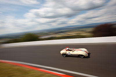 90;1962-Vulcan-Sports;3-April-2010;Australia;Bathurst;FOSC;Festival-of-Sporting-Cars;Geoff-Fry;Historic-Sports-Cars;Mt-Panorama;NSW;New-South-Wales;auto;classic;clouds;motion-blur;motorsport;movement;racing;sky;speed;vintage;wide-angle