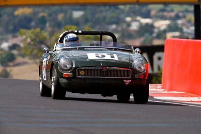 51;1967-MGB-Mk-Roadster;3-April-2010;Australia;Bathurst;FOSC;Festival-of-Sporting-Cars;Historic-Sports-Cars;Kent-Brown;Mt-Panorama;NSW;New-South-Wales;auto;classic;motorsport;racing;super-telephoto;vintage