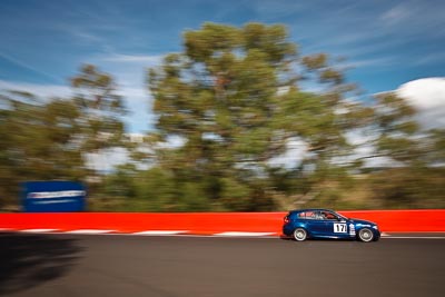 171;2007-BMW-130i;3-April-2010;AUN91L;Australia;Bathurst;FOSC;Festival-of-Sporting-Cars;Improved-Production;Ken-James;Mt-Panorama;NSW;New-South-Wales;auto;motion-blur;motorsport;racing;trees;wide-angle