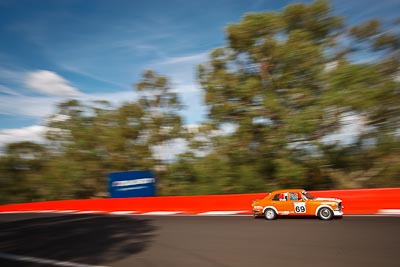 69;1975-Mazda-Capella;3-April-2010;Australia;Bathurst;FOSC;Festival-of-Sporting-Cars;Graeme-Shea;Improved-Production;Mt-Panorama;NSW;New-South-Wales;auto;motion-blur;motorsport;racing;trees;wide-angle