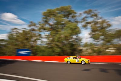 128;1977-Alfa-Romeo-Alfetta-GTV;3-April-2010;385MUO;Australia;Bathurst;FOSC;Festival-of-Sporting-Cars;Improved-Production;Mt-Panorama;NSW;New-South-Wales;Simon-Mills;auto;motion-blur;motorsport;racing;trees;wide-angle