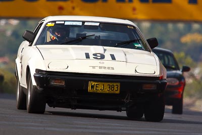 191;1977-Triumph-TR7-Coupe;3-April-2010;Australia;Bathurst;Bob-Saunders;FOSC;Festival-of-Sporting-Cars;Mt-Panorama;NSW;New-South-Wales;Regularity;WEJ383;auto;motorsport;racing;super-telephoto
