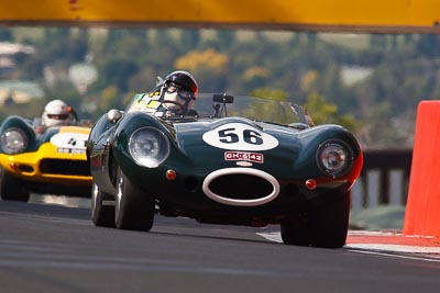 56;1956-Jaguar-D-Type;3-April-2010;Australia;Bathurst;CH6142;FOSC;Festival-of-Sporting-Cars;Gary-Hall;Mt-Panorama;NSW;New-South-Wales;Regularity;auto;motorsport;racing;super-telephoto