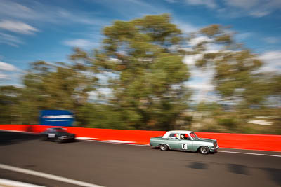 8;1964-Holden-EH;3-April-2010;Australia;Bathurst;FOSC;Festival-of-Sporting-Cars;Mt-Panorama;NSW;New-South-Wales;Regularity;Warren-Wright;auto;motion-blur;motorsport;racing;trees;wide-angle