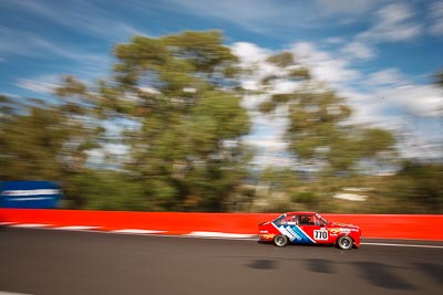 770;1980-Ford-Escort;3-April-2010;Australia;Bathurst;FOSC;Festival-of-Sporting-Cars;Mt-Panorama;NSW;New-South-Wales;Regularity;Steve-Berry;auto;motion-blur;motorsport;racing;trees;wide-angle