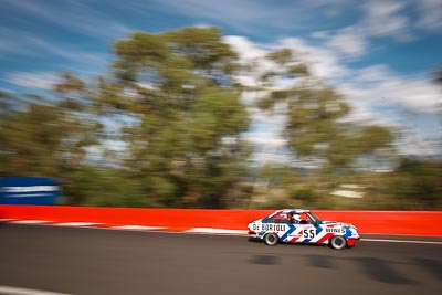 55;1976-Ford-Escort-RS2000;3-April-2010;Australia;Bathurst;FOSC;Festival-of-Sporting-Cars;Mt-Panorama;NSW;Neville-Bertwistle;New-South-Wales;Regularity;auto;motion-blur;motorsport;racing;trees;wide-angle