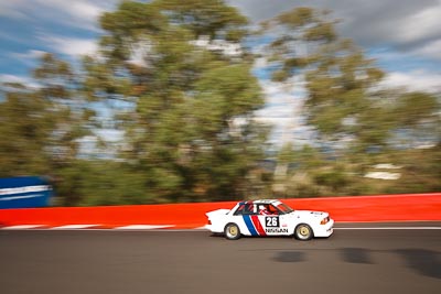 26;1984-Nissan-Bluebird;3-April-2010;A-Workman;Australia;Bathurst;FOSC;Festival-of-Sporting-Cars;Mt-Panorama;NSW;New-South-Wales;auto;motion-blur;motorsport;racing;trees;wide-angle