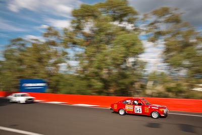 54;1981-Isuzu-Gemini-PF50;3-April-2010;Australia;Bathurst;FOSC;Festival-of-Sporting-Cars;Michael-Logiudice;Mt-Panorama;NSW;New-South-Wales;auto;motion-blur;motorsport;racing;trees;wide-angle