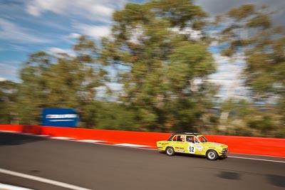 52;1976-Triumph-Dolomite-Sprint;3-April-2010;Australia;Bathurst;FOSC;Festival-of-Sporting-Cars;Mt-Panorama;NSW;New-South-Wales;Trevor-Parrott;auto;motion-blur;motorsport;racing;trees;wide-angle