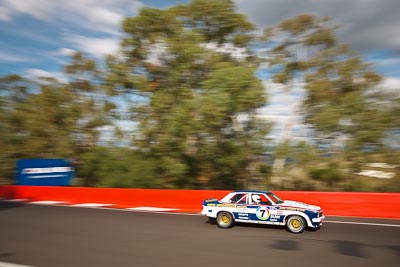 71;1977-Holden-Torana-A9X;3-April-2010;Australia;Bathurst;FOSC;Festival-of-Sporting-Cars;Mt-Panorama;NSW;New-South-Wales;Stuart-Hayes;auto;motion-blur;motorsport;racing;trees;wide-angle