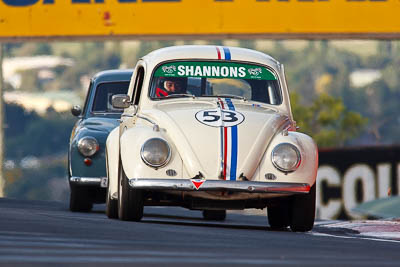 53;1958-Volkswagen-Beetle;3-April-2010;Australia;Bathurst;FOSC;Festival-of-Sporting-Cars;Historic-Touring-Cars;Mt-Panorama;NSW;New-South-Wales;Tom-Law;VW;auto;classic;motorsport;racing;super-telephoto;vintage