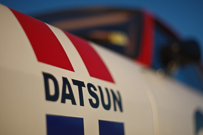 26;4-April-2010;50mm;Australia;Bathurst;Datsun-240Z;FOSC;Festival-of-Sporting-Cars;Greg-Alderding;Mt-Panorama;NSW;New-South-Wales;atmosphere;auto;brand;close‒up;detail;logo;motorsport;racing