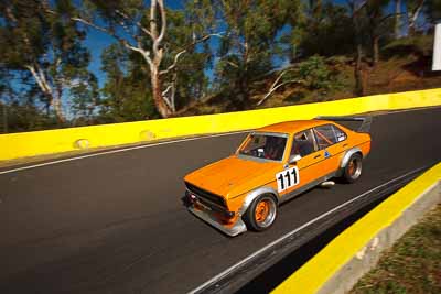 111;1977-Ford-Escort;4-April-2010;Australia;Bathurst;FOSC;Festival-of-Sporting-Cars;Lawrie-Watson;Mt-Panorama;NSW;New-South-Wales;Regularity;auto;motorsport;racing;wide-angle