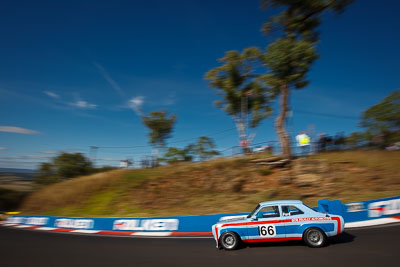 166;1970-Ford-Escort;4-April-2010;Australia;Bathurst;FOSC;Festival-of-Sporting-Cars;Garry-Ford;Mt-Panorama;NSW;New-South-Wales;Regularity;auto;clouds;motion-blur;motorsport;racing;sky;wide-angle