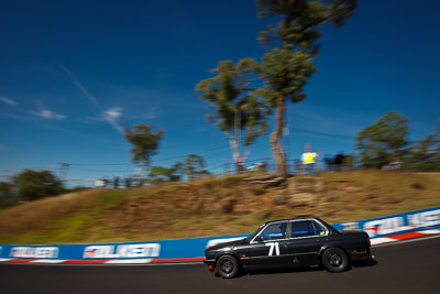 71;1985-BMW-323i;4-April-2010;Andrew-McMaster;Australia;Bathurst;FOSC;Festival-of-Sporting-Cars;Mt-Panorama;NSW;New-South-Wales;Regularity;auto;clouds;motion-blur;motorsport;racing;sky;wide-angle