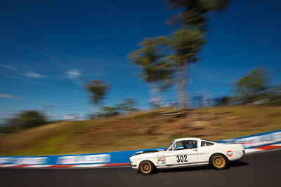 302;1966-Ford-Mustang-Fastback;30366H;4-April-2010;Australia;Bathurst;David-Livian;FOSC;Festival-of-Sporting-Cars;Mt-Panorama;NSW;New-South-Wales;Regularity;auto;clouds;motion-blur;motorsport;movement;racing;sky;speed;wide-angle