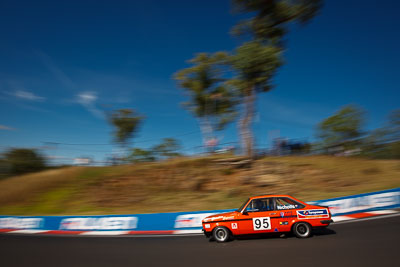 95;1975-Ford-Escort-Mk-II;4-April-2010;Australia;Bathurst;FOSC;Festival-of-Sporting-Cars;Matthew-Nicholls;Mt-Panorama;NSW;New-South-Wales;Regularity;auto;clouds;motion-blur;motorsport;movement;racing;sky;speed;wide-angle