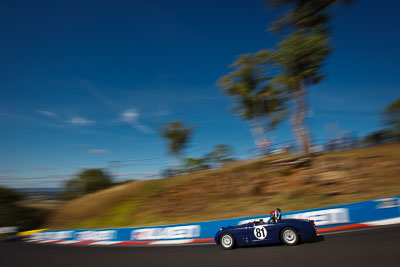 81;1959-Austin-Healey-Sprite;4-April-2010;Australia;Bathurst;FOSC;Festival-of-Sporting-Cars;Mt-Panorama;NSW;New-South-Wales;Regularity;Rod-Vogt;auto;clouds;motion-blur;motorsport;movement;racing;sky;speed;wide-angle