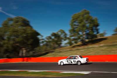 96;1986-Holden-Commodore-VC;4-April-2010;Australia;Bathurst;Chris-Collins;FOSC;Festival-of-Sporting-Cars;Mt-Panorama;NSW;New-South-Wales;auto;motion-blur;motorsport;racing;sky;trees;wide-angle
