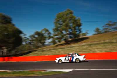 26;1984-Nissan-Bluebird;4-April-2010;A-Workman;Australia;Bathurst;FOSC;Festival-of-Sporting-Cars;Mt-Panorama;NSW;New-South-Wales;auto;motion-blur;motorsport;racing;sky;trees;wide-angle