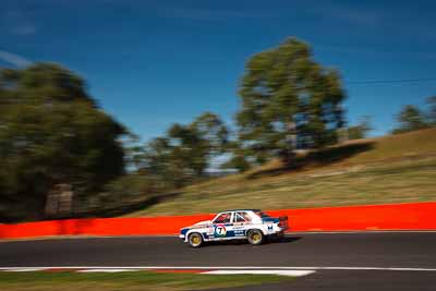 71;1977-Holden-Torana-A9X;4-April-2010;Australia;Bathurst;FOSC;Festival-of-Sporting-Cars;Mt-Panorama;NSW;New-South-Wales;Stuart-Hayes;auto;motion-blur;motorsport;racing;sky;trees;wide-angle