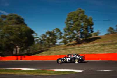 33;1987-BMW-M3;4-April-2010;Australia;Bathurst;FOSC;Festival-of-Sporting-Cars;Mt-Panorama;NSW;New-South-Wales;Nick-Rahimtulla;auto;motion-blur;motorsport;racing;sky;trees;wide-angle