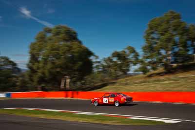 54;1981-Isuzu-Gemini-PF50;4-April-2010;Australia;Bathurst;FOSC;Festival-of-Sporting-Cars;Michael-Logiudice;Mt-Panorama;NSW;New-South-Wales;auto;motion-blur;motorsport;racing;sky;trees;wide-angle
