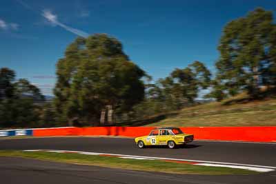 52;1976-Triumph-Dolomite-Sprint;4-April-2010;Australia;Bathurst;FOSC;Festival-of-Sporting-Cars;Mt-Panorama;NSW;New-South-Wales;Trevor-Parrott;auto;motion-blur;motorsport;racing;sky;trees;wide-angle