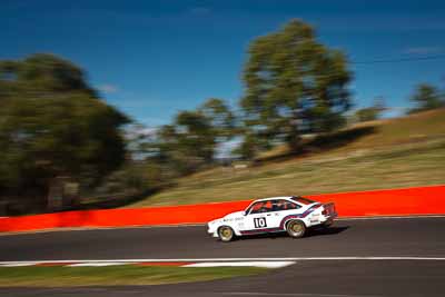 10;1977-Holden-Torana-A9X;4-April-2010;Australia;Bathurst;FOSC;Festival-of-Sporting-Cars;Mt-Panorama;NSW;New-South-Wales;Shaun-Tunny;auto;motion-blur;motorsport;racing;sky;trees;wide-angle